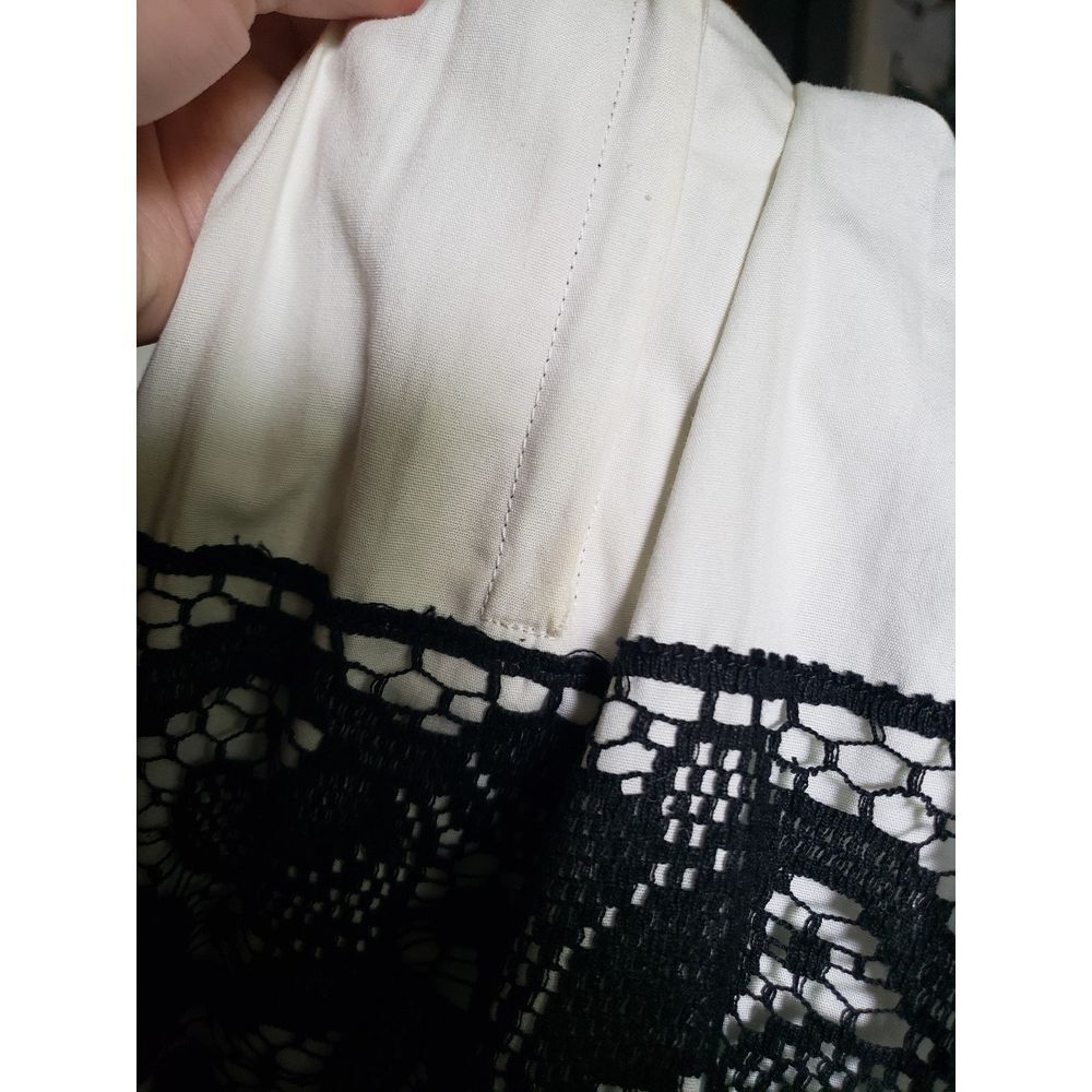 50s/60s Black and White Hand Made Party Dress‎ - Picture 5 of 7